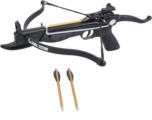 Self-Cocking Pistol Crossbow