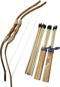 Handmade Wooden Bow and Arrow Set