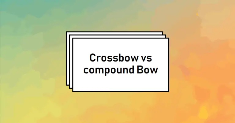 crossbow vs compound bow