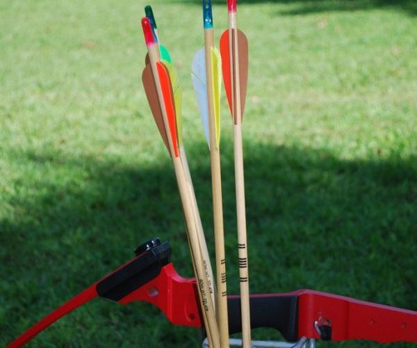 A carbon arrow, illustrating kinetic energy